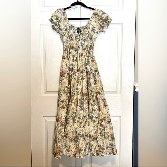 DANIELLE BERNSTEIN Floral Maxi Dress size 1X - Picture 3 of 10